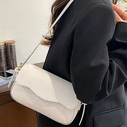 LULU & SKY Women Solid Structured Shoulder Bag image 3