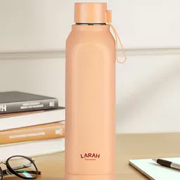 Larah by BOROSIL Peach-Coloured Single Stainless Steel Solid Water Bottle-picture-12