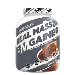 Bigmuscles Nutrition Real Mass Gainer - 1 Kg - Malai Kulfi-picture-38