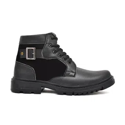 ARIWA Men Casual Block-Heeled High-Top Regular Boots image 5