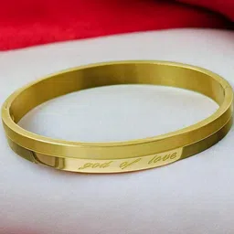APUNKA D FASHION Gold Stainless Steel Bracelet image 1