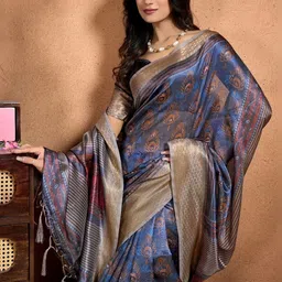 Moda Rapido Ethnic Motifs Silk Blend Saree image 4