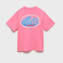 Mango Kids Boys Typography Printed Pure Cotton T-shirt image 4