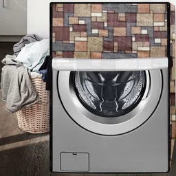 The Furnishing Tree Brown Plastic Washing Machine Cover image 4