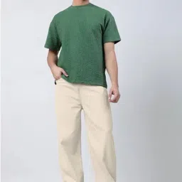 COMFITS Men Classic Mid-Rise Baggy Fit Stretchable Jeans image 2