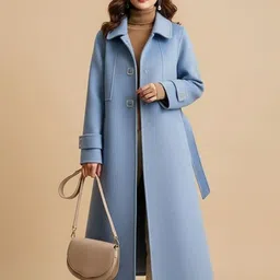 TRENBEE Women Mock Collar Trench Coats-picture-34