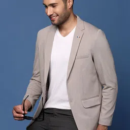 SHOWOFFFF Notched Lapel Single-Breasted Slim Fit Blazers-picture-23