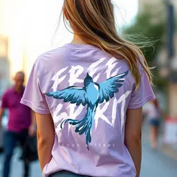 TOGS & TERRE Women Graphic Printed Round Neck Cotton Oversized T-shirt-picture-30