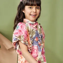 Peppermint Print Flared Sleeve Cotton Top image 3