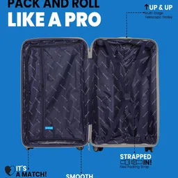 Polo Class Textured Hard-Sided Cabin Trolley Bag image 4