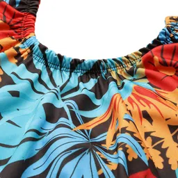 BAESD Plus Size Floral Printed Swimwear & Attached Tights With Cap image 2