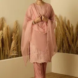 Anouk Women Solid Kurta with Trousers & Dupatta-image-19