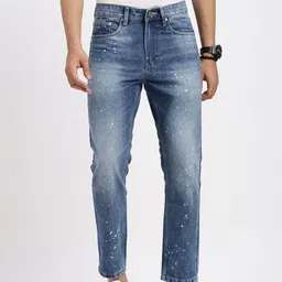 SHOWOFFFF Men Comfort Regular Fit Low-Rise Light Fade Bleached Jeans-picture-15