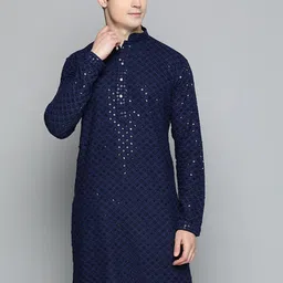 Boldwink Men Woven Design Kurta with Pyjama-picture-19