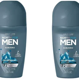 oriflame sweden North For Men Subzero Deodorant Roll-on 72 hour protection 50ml (pack of 2) Deodorant Roll-on - For Men-picture-23