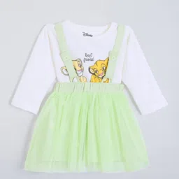 Hopscotch Girls Printed Round Neck Pure Cotton Clothing Set-picture-42