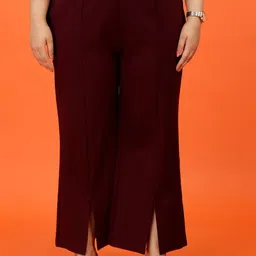 Toodle Plus Women Plus Size Classic Easy Wash Bootcut Trousers-picture-19