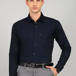 ELLIPSE Cotton Spread Collar Formal Shirt-picture-38