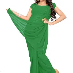 FANCYNINE Poly Georgette Saree image 5
