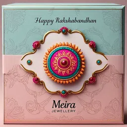 MEIRA JEWELLERY Thread Rakhi image 2