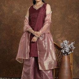 AVANSHEE Women Regular Gotta Patti Kurta Set With Dupatta-picture-0