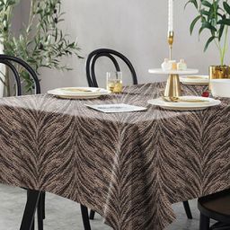 Aura Charcoal Floral 6-Seater Table Cover-picture-35