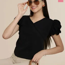 Mast & Harbour Women Pack Of-2 Puff Sleeve Regular Top-picture-29
