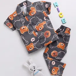 NAUTI KIDZ Boys Cartoon Characters Printed Pure Cotton Night suit-picture-17