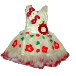 kids fashion hub Embellished Georgette Fit & Flare Dress-picture-45