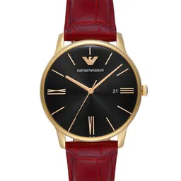 Emporio Armani Men Quartz Leather Straps Analogue Watch AR11673-image-97