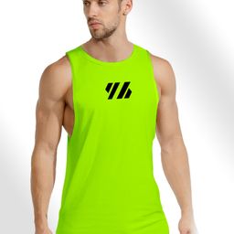 FTX Men Round Neck Printed Green Sports Vest Men Vest-picture-19