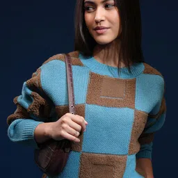 Tokyo Talkies Women Colourblocked Pullover Sweaters-picture-14