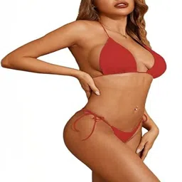 RECENT FASHION Halter Neck 2-Piece Bikini Set image 4