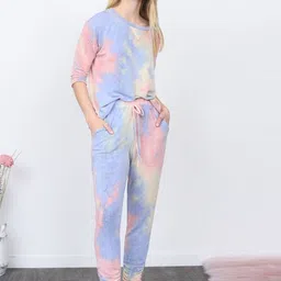 DTR FASHION Tie & Dye Round Neck T-Shirt & Joggers-picture-5