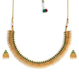Peora Gold-Plated Stones-Studded Jewellery Set image 2