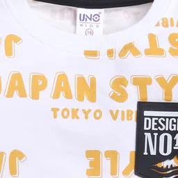 Annie Boys Typography Printed Pure Cotton Sweatshirt With Jogger image 3