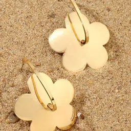 SALTY Bubbles Luxury Floral Shaped Drop Earrings image 3