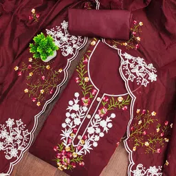 Maroosh Floral Embroidered Sequinned Unstitched Dress Material-image-56