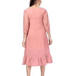 BAESD Georgette Fit & Flare Midi Dress image 5
