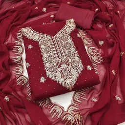 KALINI Embroidered Unstitched Dress Material-picture-32