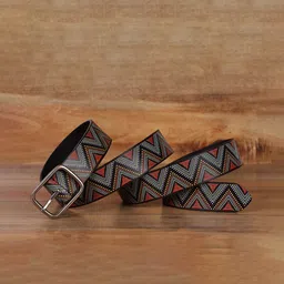 Celtic Unisex Leather Printed Belt-picture-25