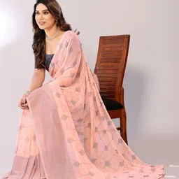 FABMORA Mukaish Poly Georgette Saree-picture-36