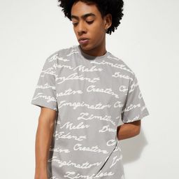 max Men Floral Printed Raw Edge T-shirt-picture-51