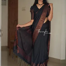 Snofi Creation Woven Design Zari Kanjeevaram Saree-picture-20
