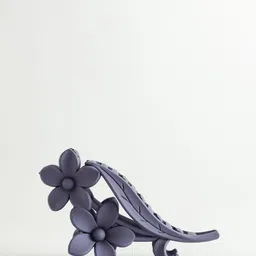 SCORPIUS Large Plastic Flower Shaped Claw Clip image 3