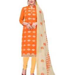 HERE&NOW Woven Design Unstitched Dress Material-picture-35