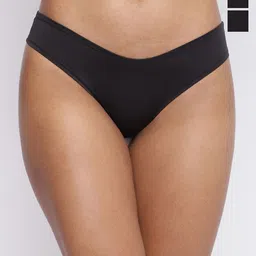 La Intimo Women Pack Of 3 Low Rise Thongs Briefs-image-97