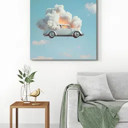 999Store Blue & White 1 Piece Canvas Other Wall Paintings-picture-31