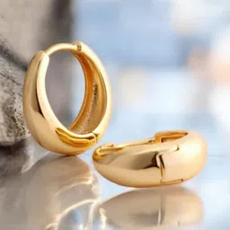 SHREE KRISHNA SHOPPING Unisex Gold-Plated Brass Earrings image 1