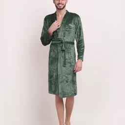 KLOTTHE Wool Bath Robe With Belt image 4